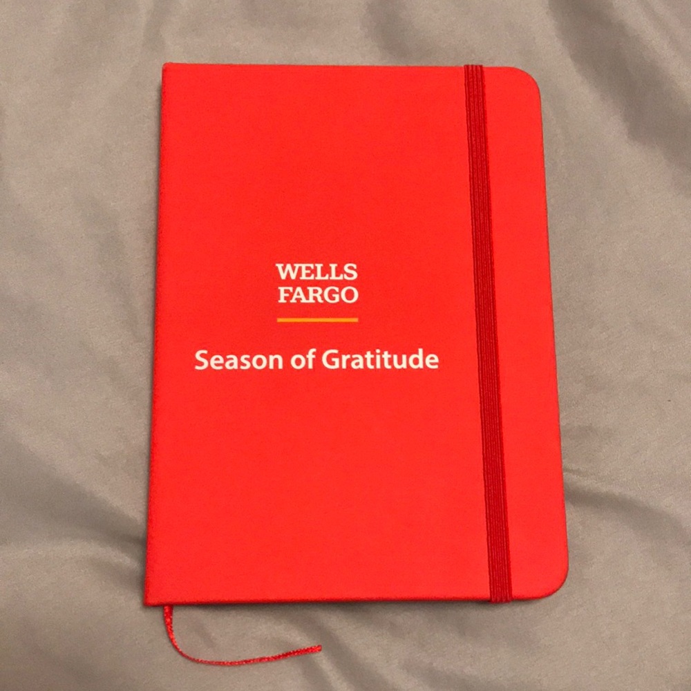 Wells Fargo hard cover notebook
